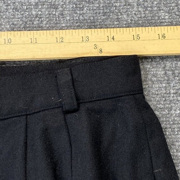 VTG LL Bean Skirt Womens 14 Black 100% Wool USA Made Pockets Lined 27”L Career - Picture 11 of 13